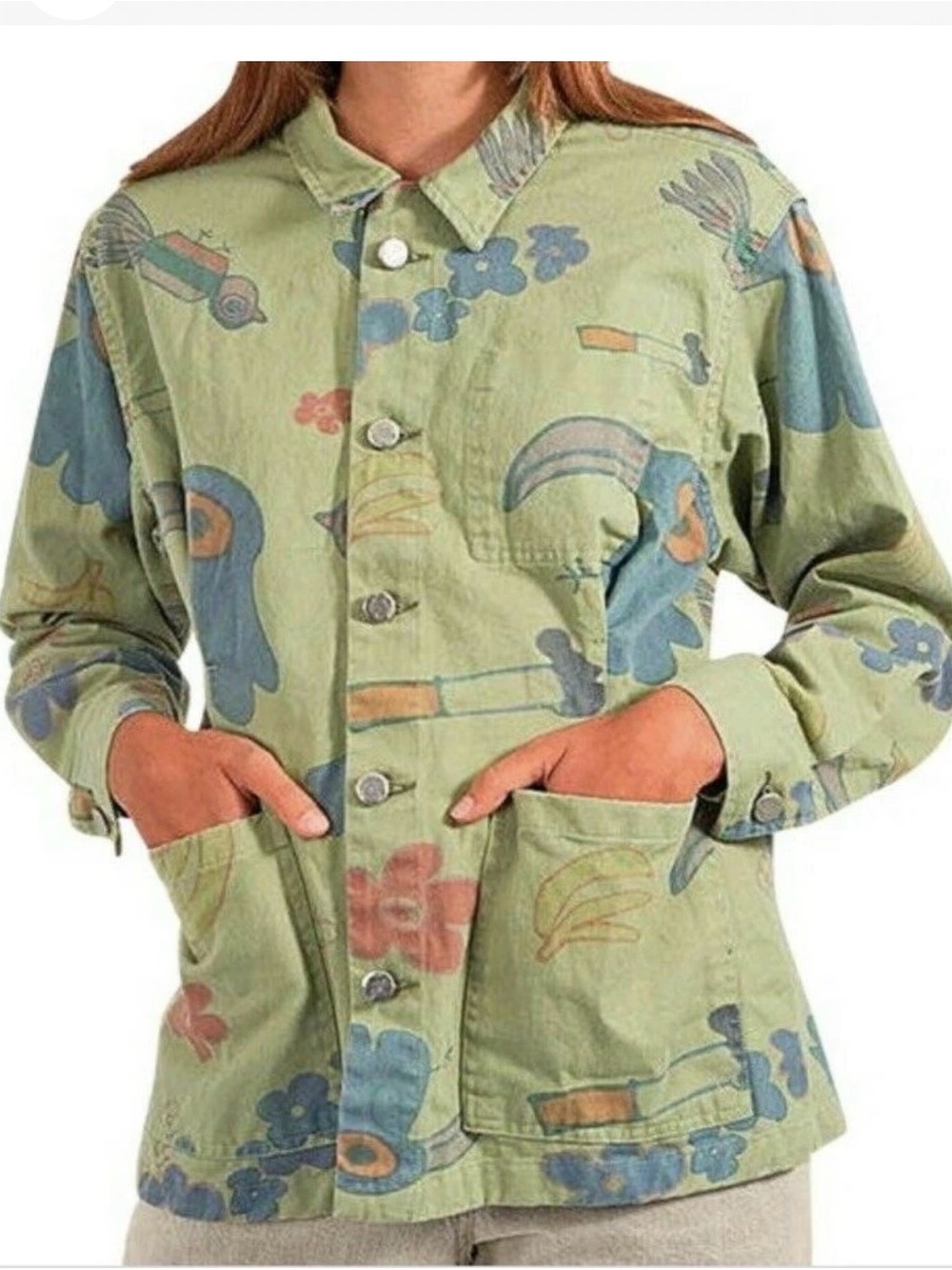 Rachel Comey x Katherine Bernhardt cartoon print jacket size 6